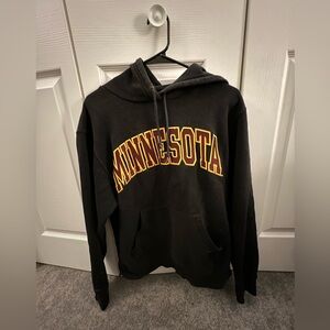 University of Minnesota Pullover Hoodie, Size Small, Black